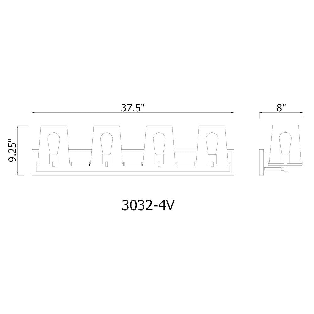 Z-Lite 4 Light Vanity
