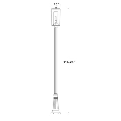 Z-Lite 1 Light Outdoor Post Mounted Fixture