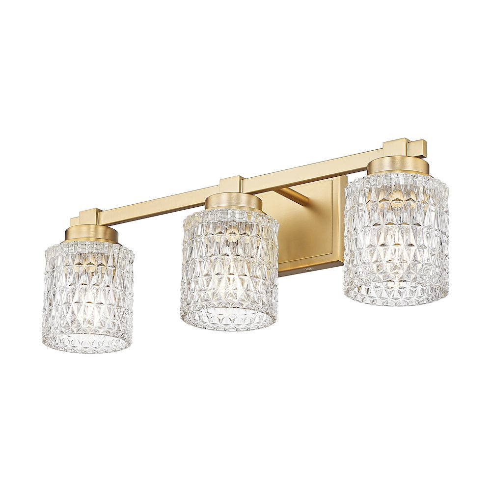 Z-Lite 3 Light Vanity, Modern Gold