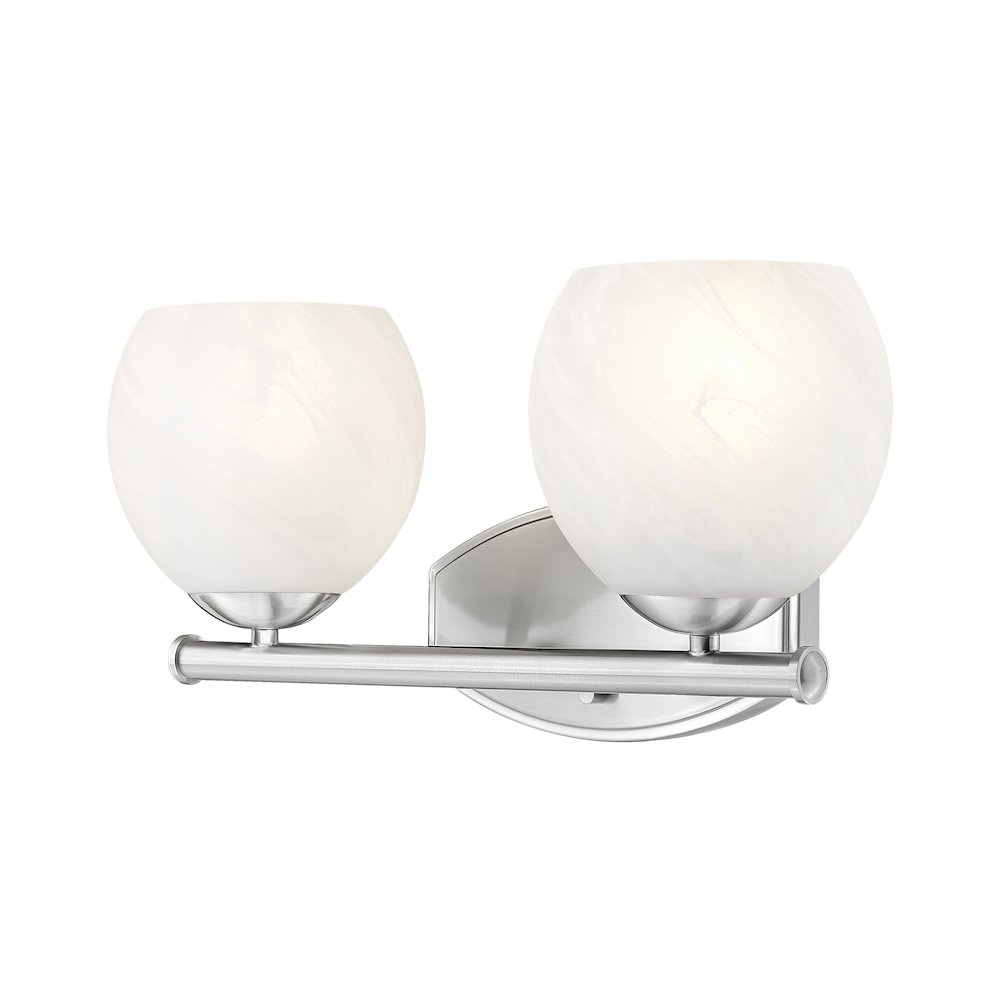 Z-Lite 2 Light Vanity, Brushed Nickel
