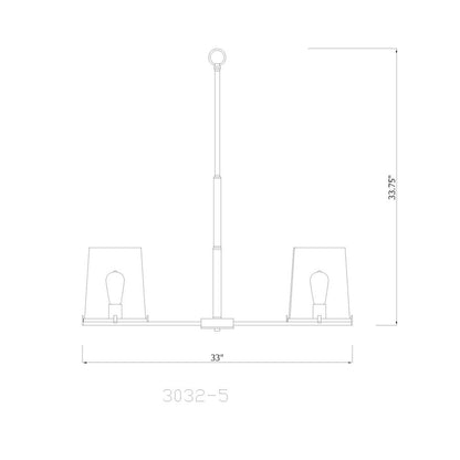 Z-Lite 5 Light Chandelier