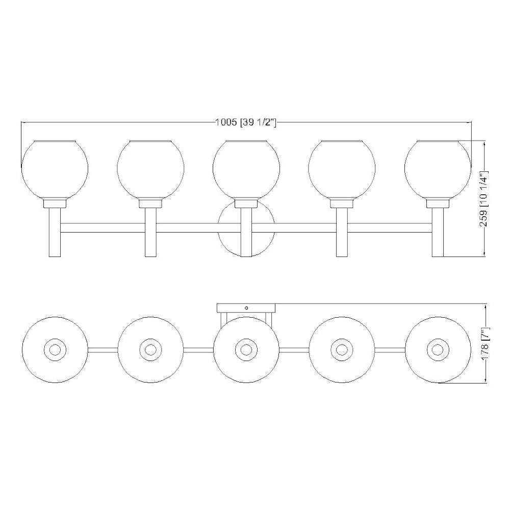 Z-Lite 5 Light Vanity