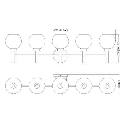 Z-Lite 5 Light Vanity