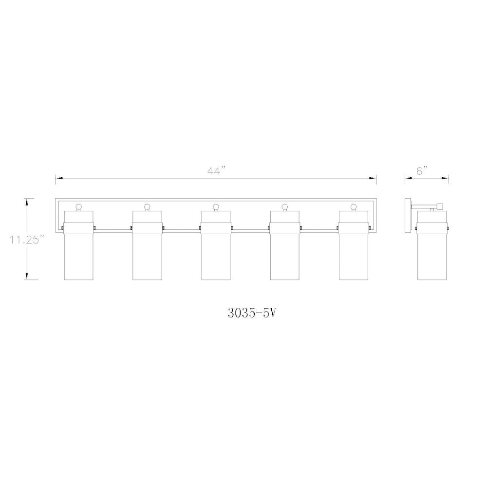 Z-Lite 5 Light Vanity