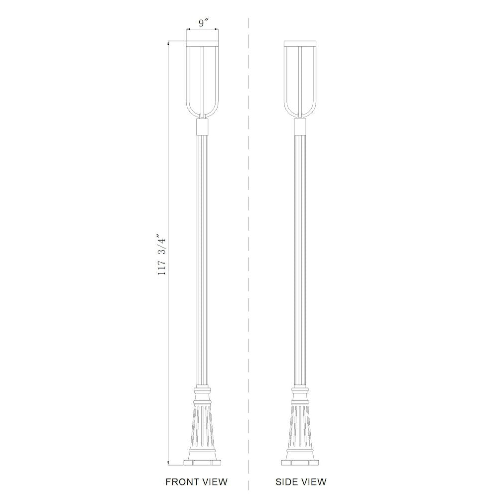 Z-Lite 1 Light Outdoor Post Mounted Fixture
