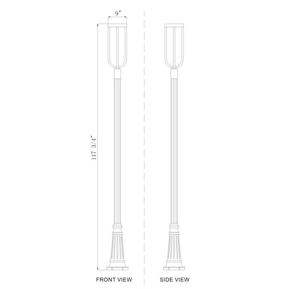 Z-Lite 1 Light Outdoor Post Mounted Fixture