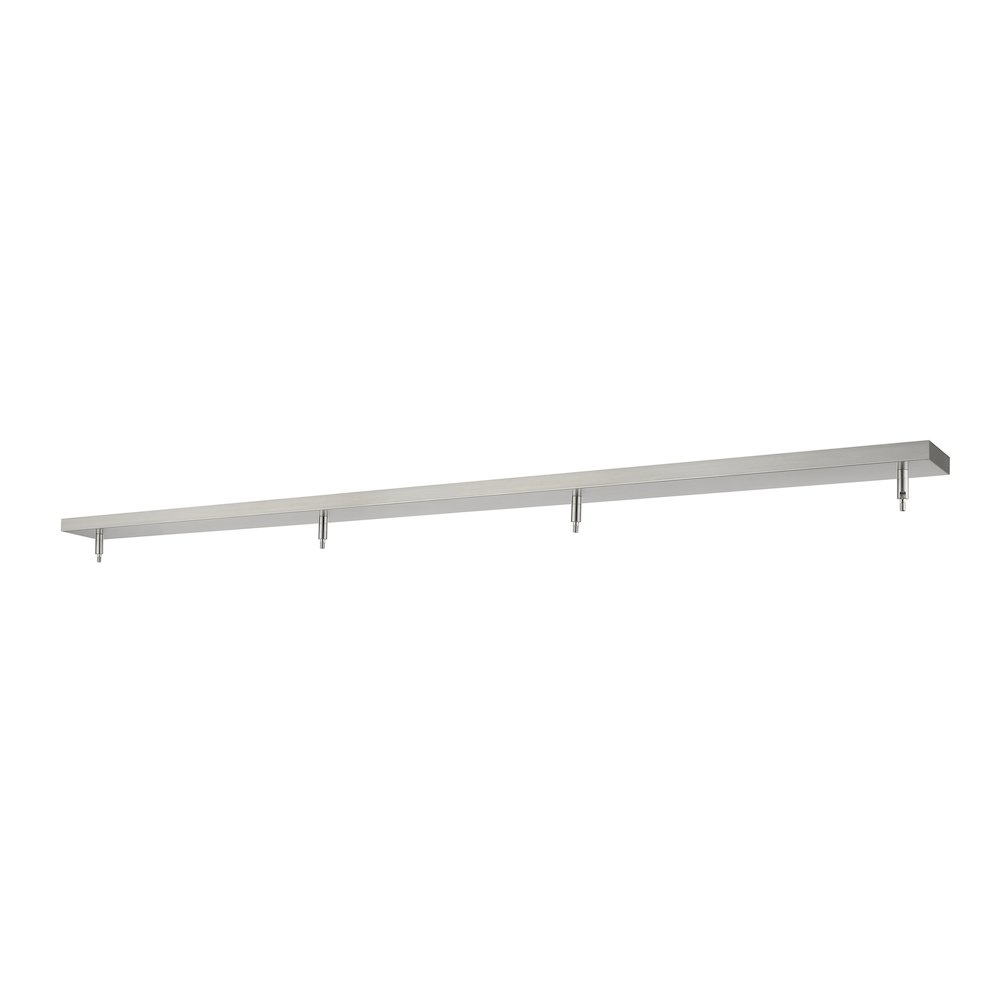 Z-Lite Multi Point Canopy 4 Light Ceiling Plate, Brushed Nickel