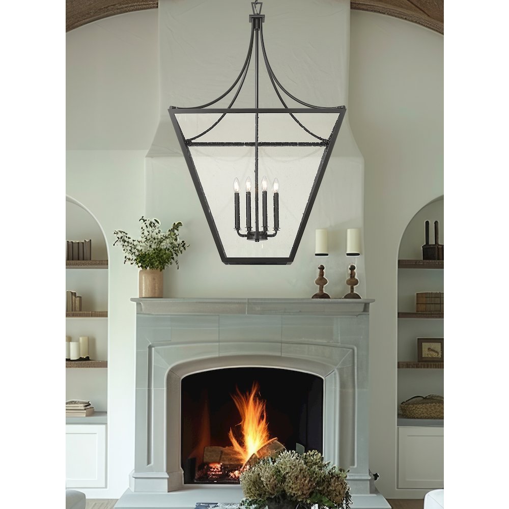 Z-Lite 8 Light Chandelier, Iron Ore