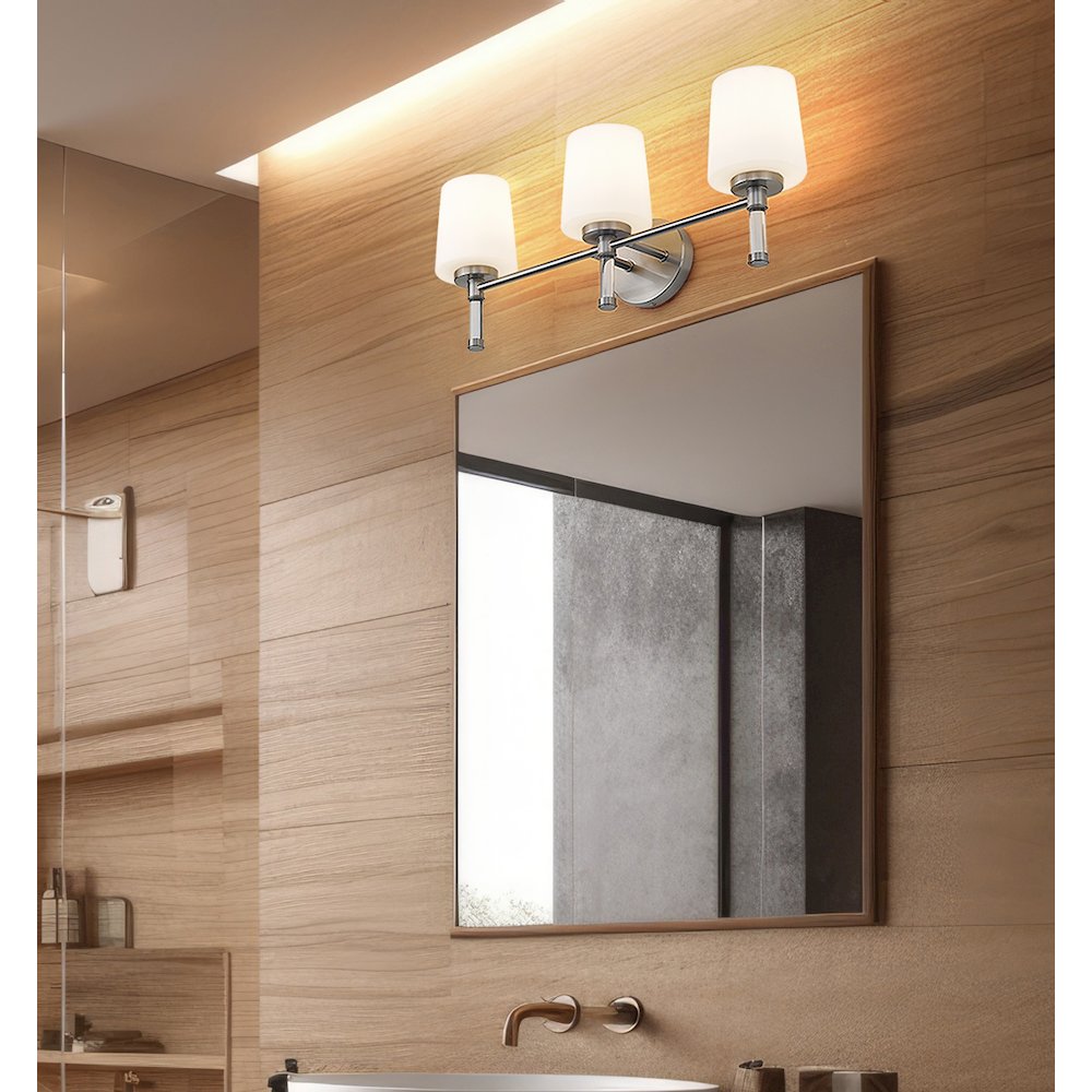 Z-Lite 3 Light Vanity, Brushed Nickel