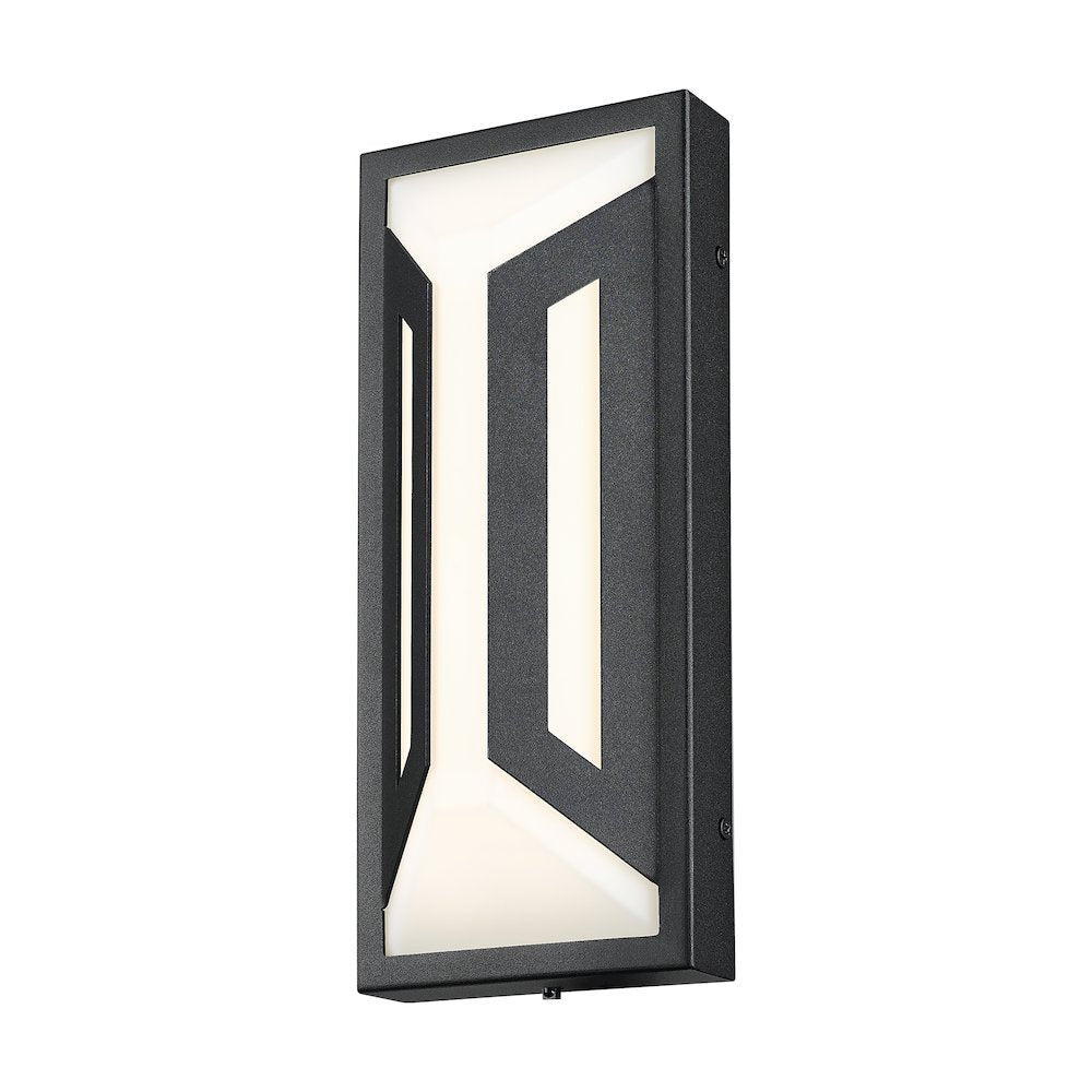 Z-Lite 2 Light Outdoor Wall Light, Sand Black