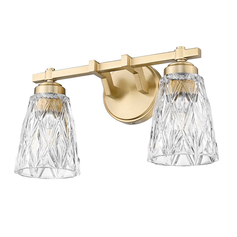 Z-Lite 2 Light Vanity, Modern Gold