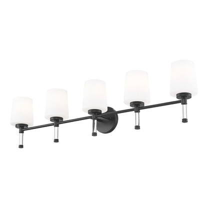 Z-Lite 5 Light Vanity, Matte Black