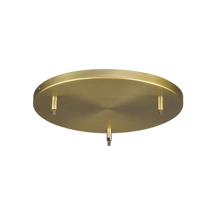 Z-Lite 3 Light Ceiling Plate, Heritage Brass Frame Finish