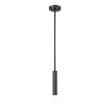 Z-Lite Stari 1 Light Pendant in Matte Black color, Steel frame