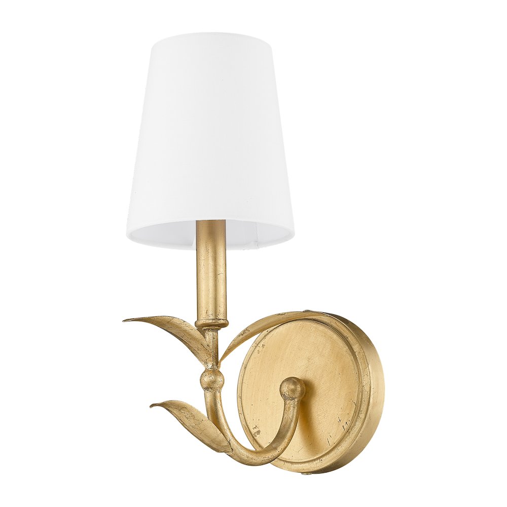 Z-Lite 1 Light Wall Sconce, Gold Leaf