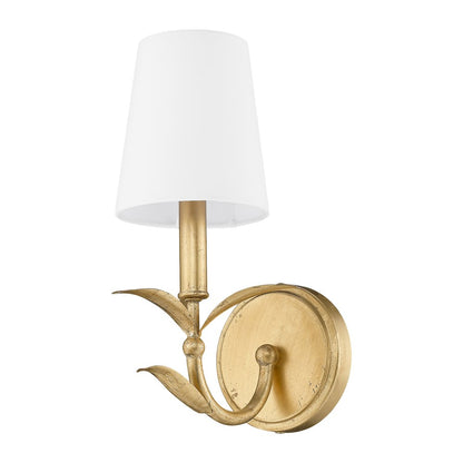 Z-Lite 1 Light Wall Sconce, Gold Leaf