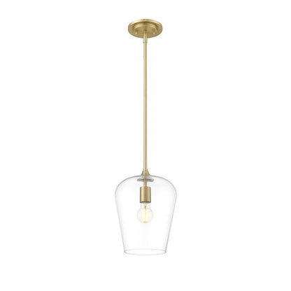 Z-Lite 1 Light Pendant, Burnished Brass