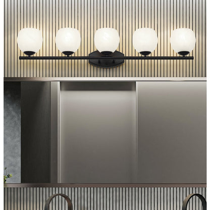 Z-Lite 5 Light Vanity, Matte Black