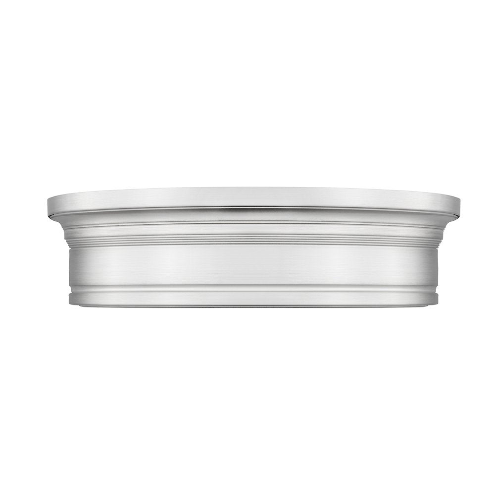 Z-Lite 1 Light Flush Mount, Brushed Nickel