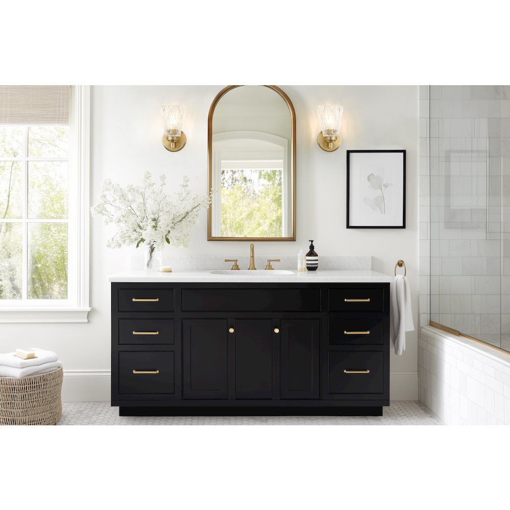 Z-Lite 1 Light Wall Sconce, Modern Gold