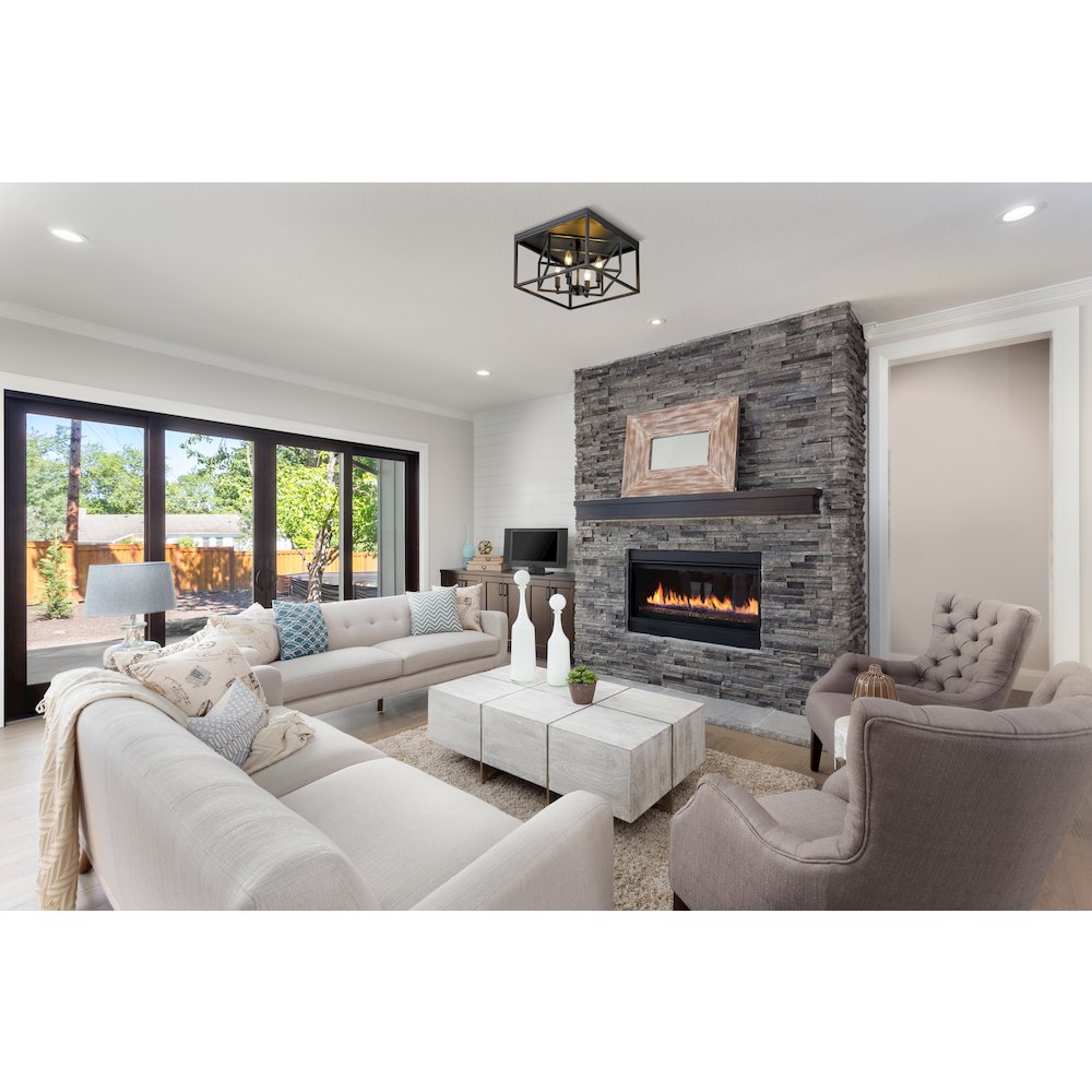 Z-Lite 4 Light Flush Mount