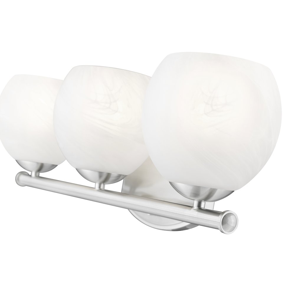Z-Lite 3 Light Vanity, Brushed Nickel