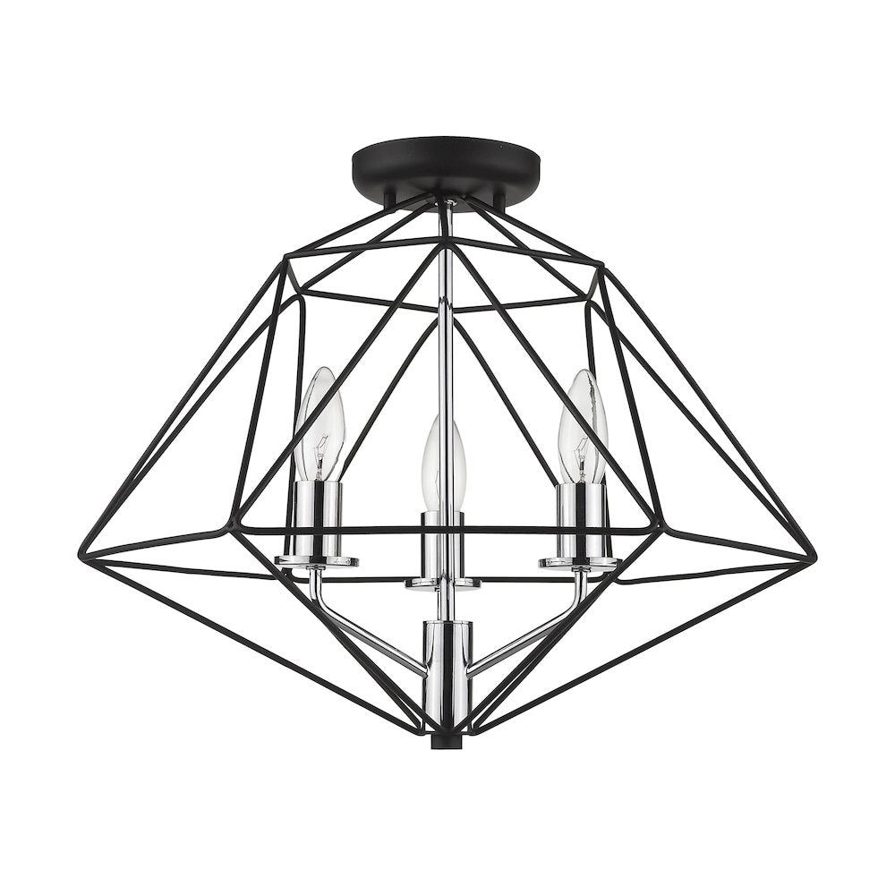 Z-Lite 3 Light Semi Flush Mount