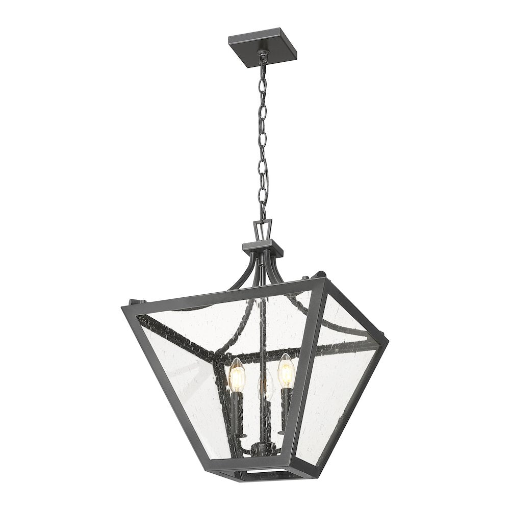 Z-Lite 3 Light Chandelier, Iron Ore