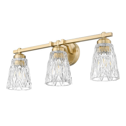 Z-Lite 3 Light Vanity, Modern Gold