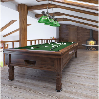 Z-Lite Cordon 3 Light Billiard, Steel Frame, Green Shade Color