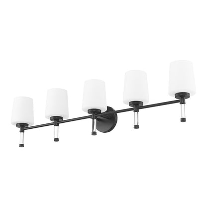 Z-Lite 5 Light Vanity, Matte Black