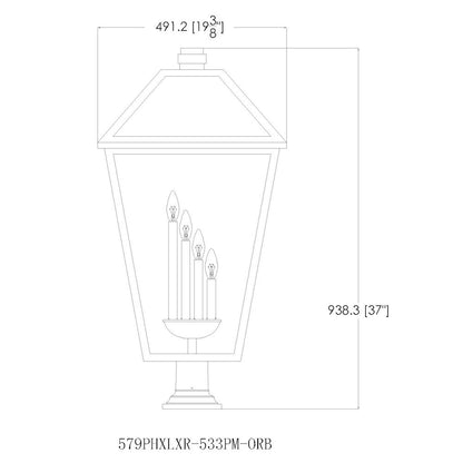 Z-Lite 4 Light Outdoor Pier Mounted Fixture