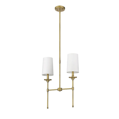 Z-Lite 2 Light Linear Chandelier