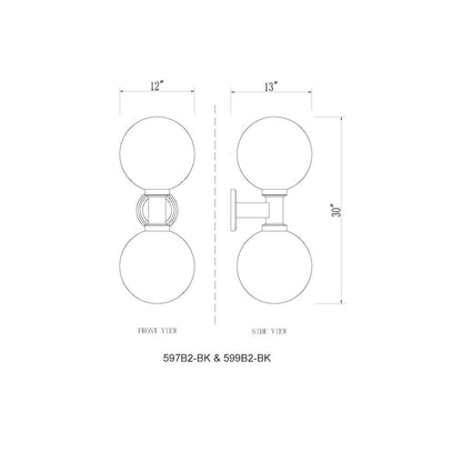 Z-Lite 2 Light Outdoor Wall Light