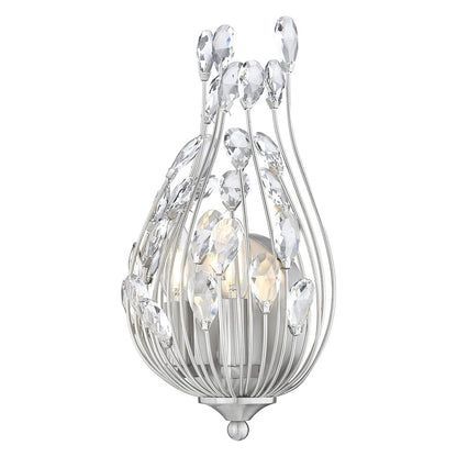 Z-Lite 2 Light Wall Sconce, Brushed Nickel