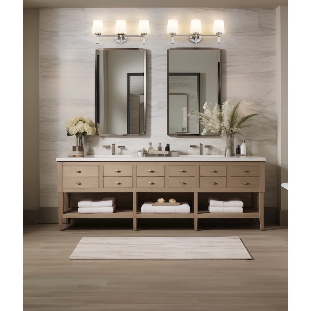 Z-Lite 3 Light Vanity, Brushed Nickel