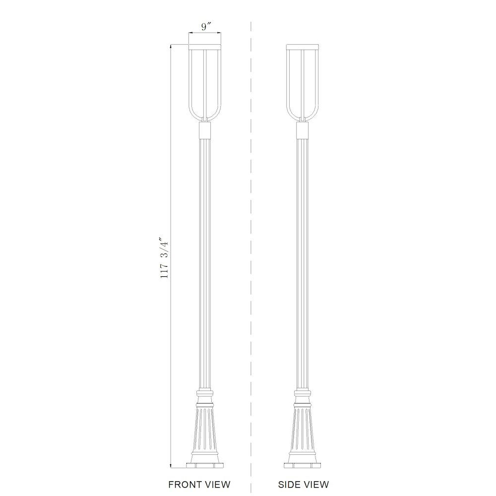 Z-Lite 1 Light Outdoor Post Mounted Fixture