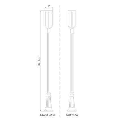 Z-Lite 1 Light Outdoor Post Mounted Fixture