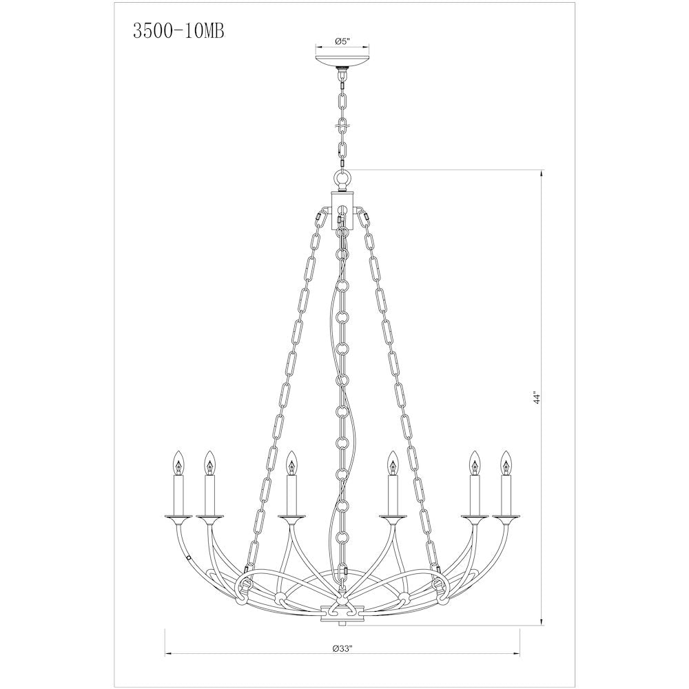 Z-Lite 10 Light Chandelier