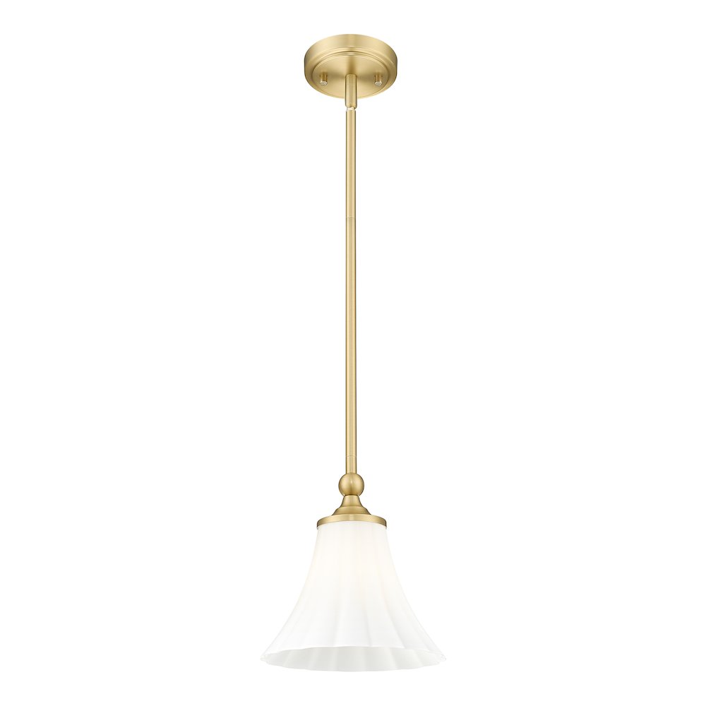 Z-Lite 1 Light Pendant, Modern Gold