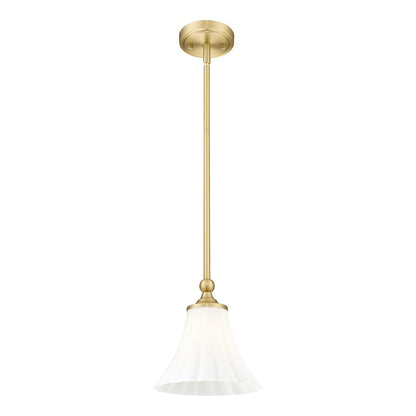 Z-Lite 1 Light Pendant, Modern Gold