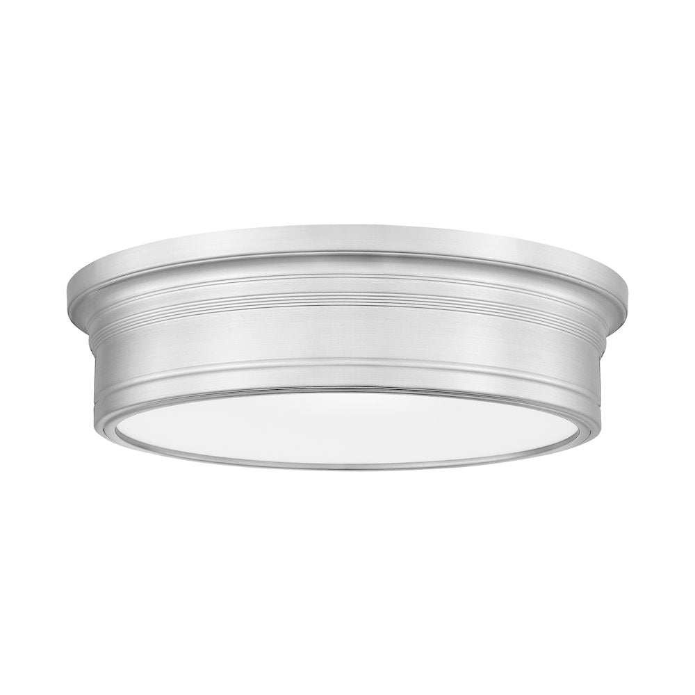 Z-Lite 1 Light Flush Mount, Brushed Nickel