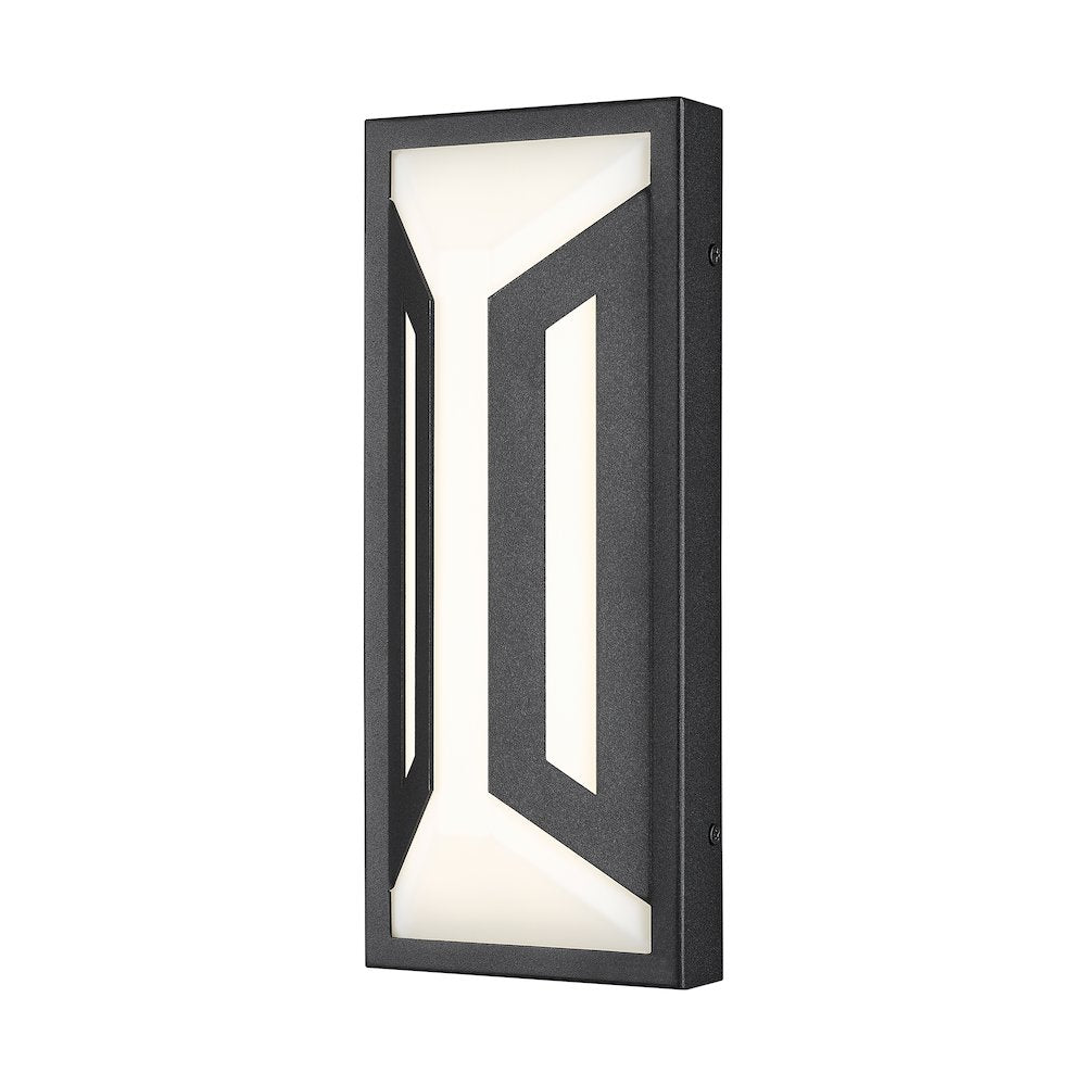 Z-Lite 2 Light Outdoor Wall Light, Sand Black
