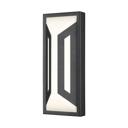 Z-Lite 2 Light Outdoor Wall Light, Sand Black