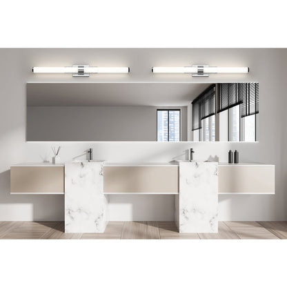 Z-Lite Egon 1 Light Vanity in Chrome color, Steel frame