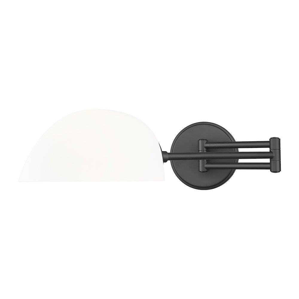 Z-Lite 1 Light Wall Sconce, Matte Black