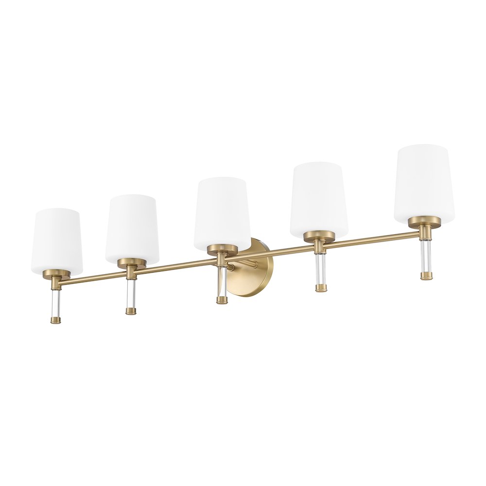 Z-Lite 5 Light Vanity, Modern Gold