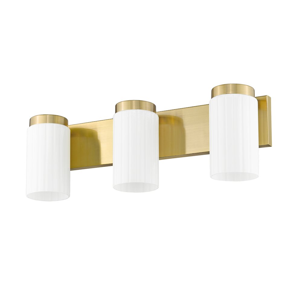 Z-Lite Burk 3 Light Vanity, Luxe Gold