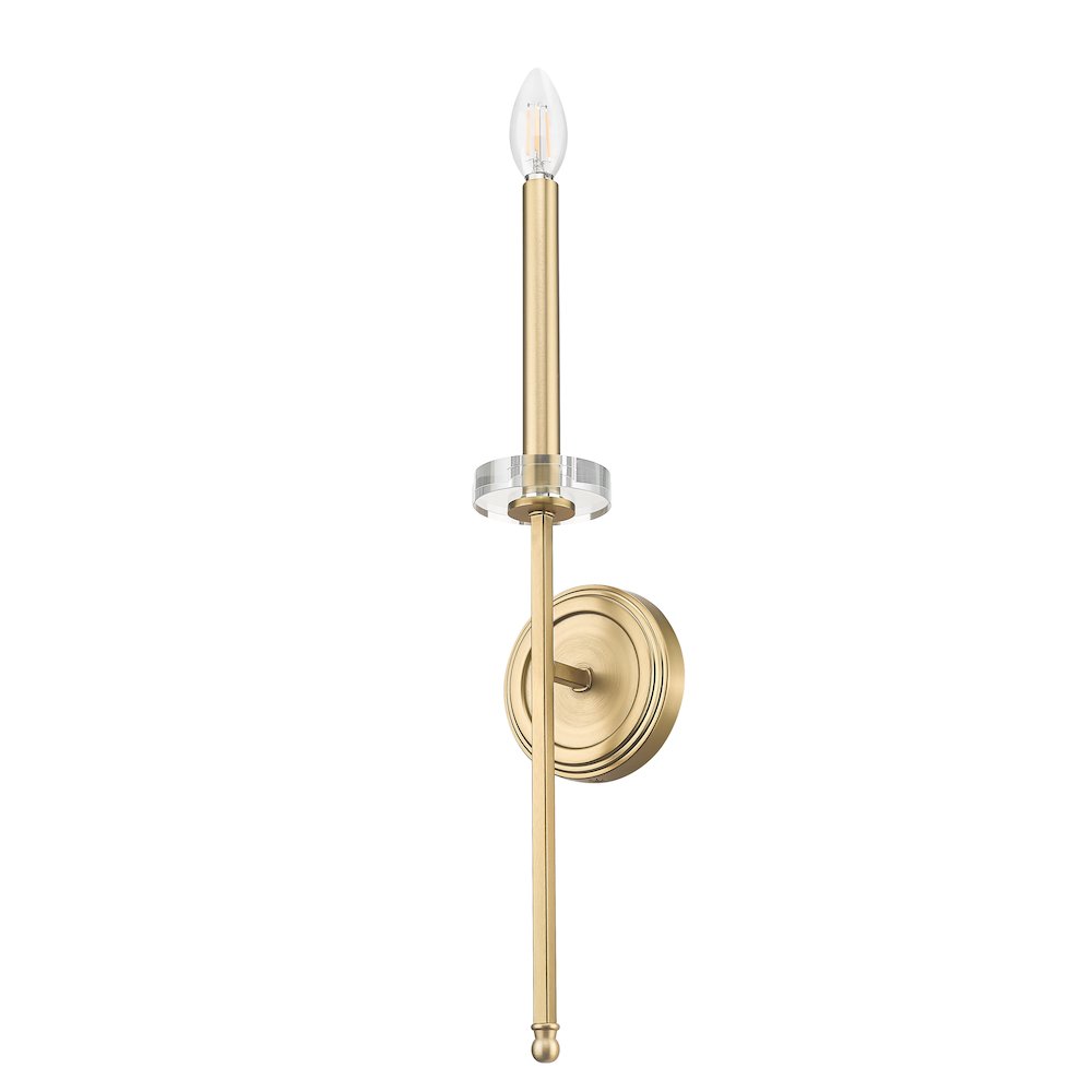 Z-Lite 1 Light Wall Sconce, Mordern Gold