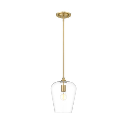 Z-Lite 1 Light Pendant, Burnished Brass